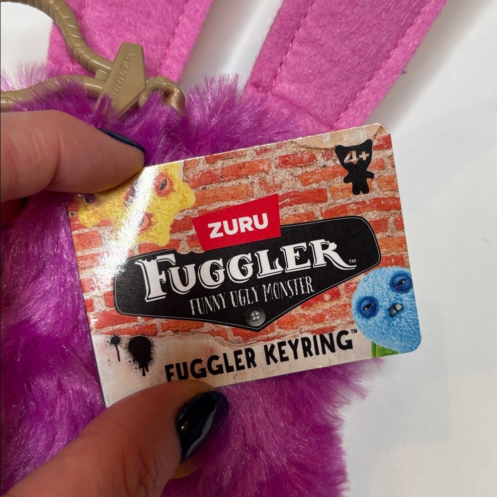 NEW Fuggler Key Ring Collectible 5" Monster Plush Keychain, Lord Long Ears - Picture 3 of 11